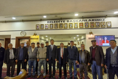 SINDIRGI’NIN GAZİLERİ BAŞKAN SAK’I TEBRİK ETTİ