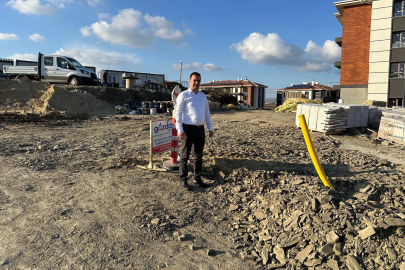 Edirne Yenimuhacır'da TOKİ konutlarına doğal gaz hattı
