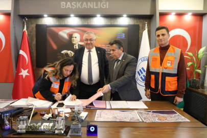 EDREMİT BELEDİYESİ VE İDA-SAR ARASINDA AFET İŞ BİRLİĞİ PROTOKOLÜ İMZALANDI