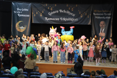 GÖNEN’DE MİNİKLER RAMAZAN EĞLENCESİNDE BULUŞTU