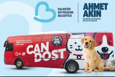 CAN DOST “VETBÜS” 10 MART'TA BANDIRMA'DA