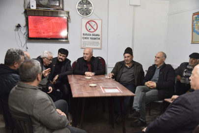 BAHÇAVAN, TERAVİH SONRASI VATANDAŞLARLA BULUŞTU
