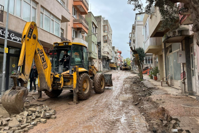ERDEK’TE YOL YAPIM ÇALIŞMALARI HIZLA SÜRÜYOR