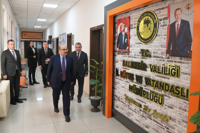VALİ USTAOĞLU, VALİLİK BİRİMLERİNİ ZİYARET ETTİ