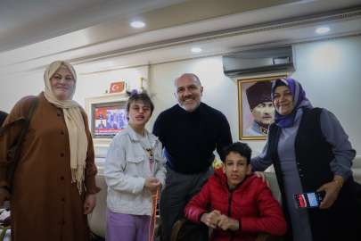 ÖZEL ÇOCUKLAR VE AİLELERİ BAŞKAN DİNÇER İLE BULUŞTU