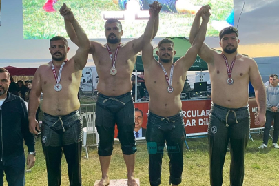 BALIKESİRLİ PEHLİVANLAR GAZİPAŞA’DA ER MEYDANINI SALLADI
