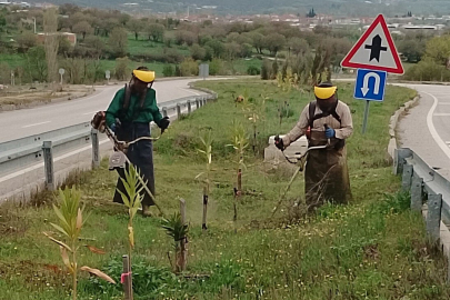 BİGADİÇ’TE TEMİZLİK ÇALIŞMALARI HIZ KESMEDEN DEVAM EDİYOR