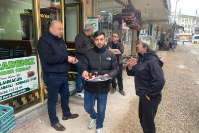 BAŞKAN PALAZ’DAN YAĞMURLU GÜNDE ESNAF ZİYARETİ