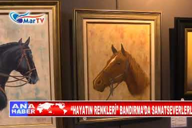 “HAYATIN RENKLERİ” BANDIRMA’DA SANATSEVERLERLE BULUŞTU