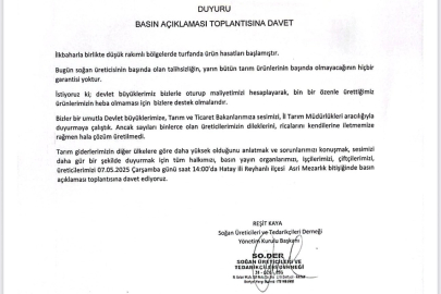Soğan Üreticileri Ses Verdi: Maliyetler Altında Ezilen Çiftçiden Devlet Büyüklerine Acil Destek Çağrısı