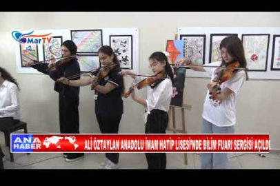 ALİ ÖZTAYLAN ANADOLU İMAM HATİP LİSESİ’NDE BİLİM FUARI SERGİSİ AÇILDI