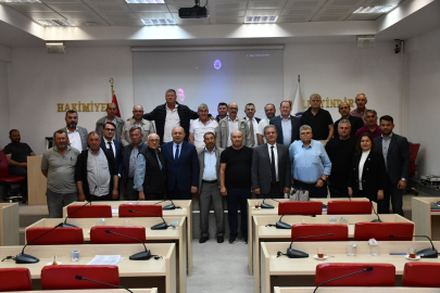 BASKİ GÖNENLİ MUHTARLAR VE ÇİFTÇİLERLE BULUŞTU 