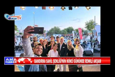 BANDIRMA SAHİL ŞENLİĞİ’NİN İKİNCİ GÜNÜNDE RENKLİ AKŞAM