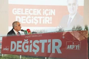 Bursa Nilüfer’de AK Parti adayının reklamına CHP’lilerden tecavüz!