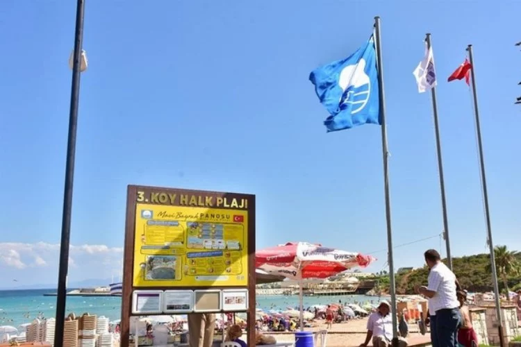 Didim'de 11 plaj ve 1 marina mavi bayraklı 