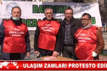 ULAŞIM ZAMLARI PROTESTO EDİLİYOR