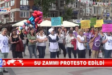 SU ZAMMI PROTESTO EDİLDİ